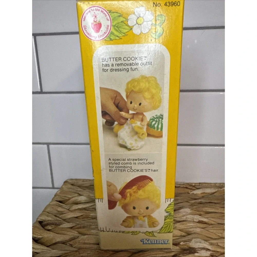 Vintage 1982 Strawberry Shortcake Butter Cookie Doll w/ Jelly‎ Bear Pet Comb Box